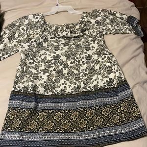 Off the shoulder mini dress